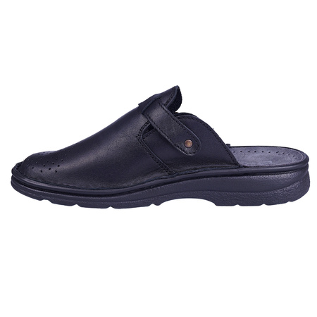 Komfortowe klapki męskie SYRENA SH 011 czarne