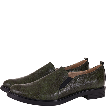 Półbuty damskie Syrena SE 0061 zielone skóra naturalna