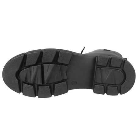 Trzewiki damskie Syrena SH 549 czarne - skóra naturalna