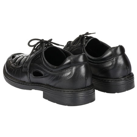 Przewiewne półbuty skórzane męskie Leon marki Syrena