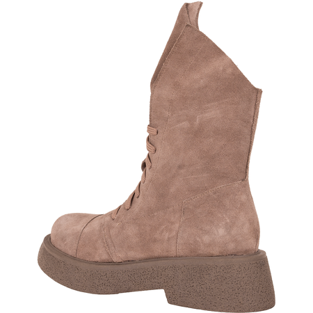 Skórzane trzewiki damskie SLA 976/V/205 fango welur