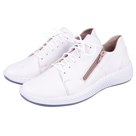 Wygodne sportowe półbuty damskie marki SYRENA SW 220602 białe