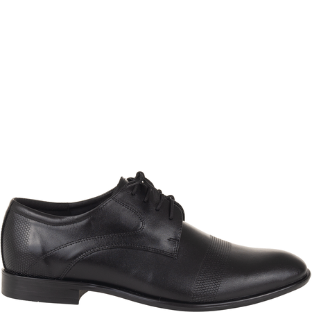 Półbuty wizytowe męskie skórzane Syrena SE 0938 czarne