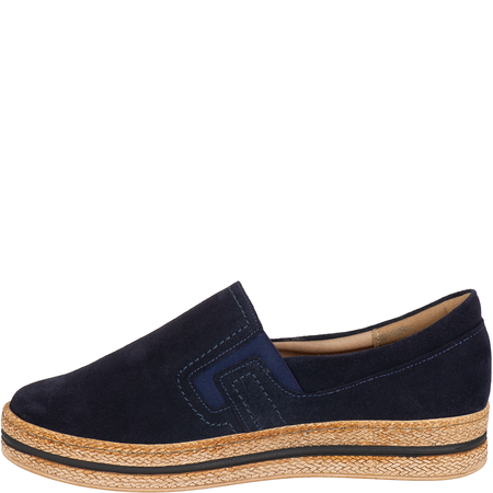 Półbuty skórzane Syrena SE 0577 granat, nubuk - styl i wygoda