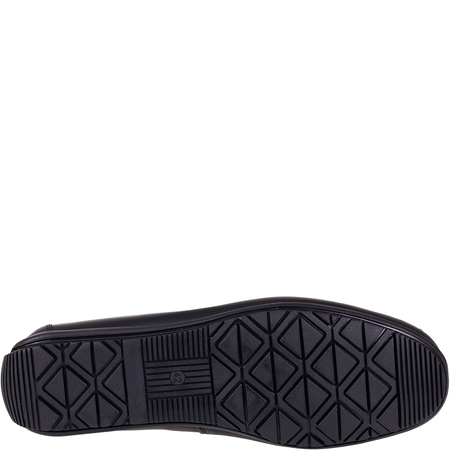 Mokasyny męskie Syrena SI 398-459-2 czarne skórzane