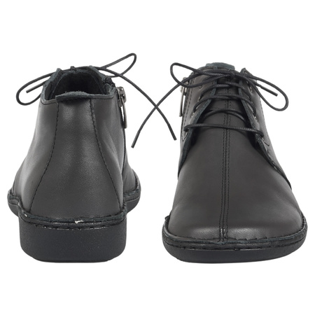 Trzewiki damskie skórzane marki Syrena K-230 popiel