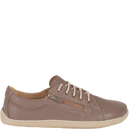 Wygodne półbuty BareFoot Syrena SH 436 - skóra, khaki