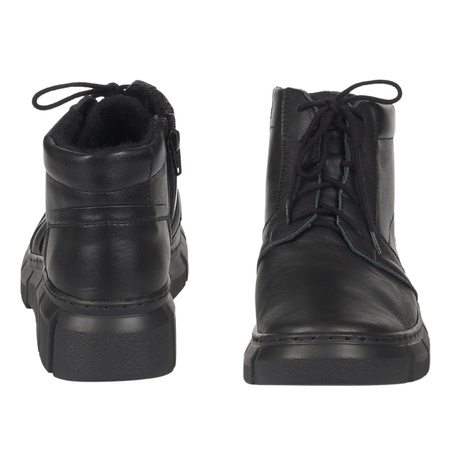 Modne botki damskie Syrena SST 4093 - skóra naturalna