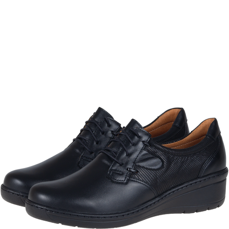 Komfortowe półbuty damskie skórzane Syrena SWB 192 czarne