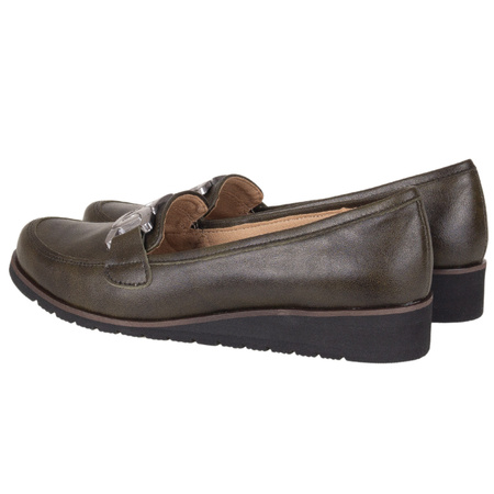 Mokasyny damskie Syrena SE 2224 w kolorze zielonym