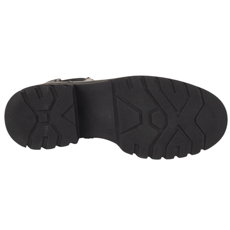 Skórzane botki, sztyblety Syrena K-274 czarne - komfortowe