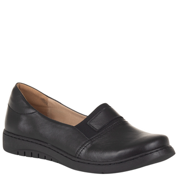 Półbuty damskie wsuwane skórzane Syrena SE 0030 czarne