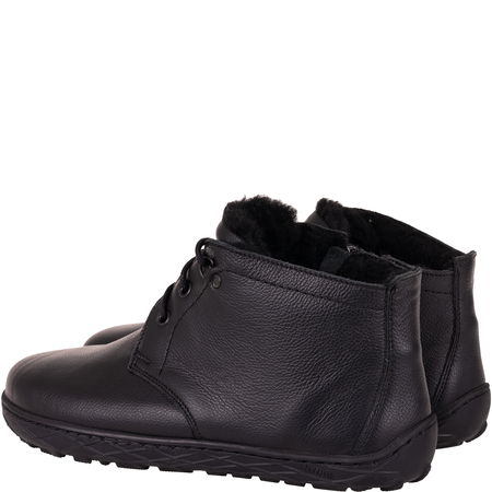 Botki barefoot marki Syrena SH 501P czarne - skóra naturalna