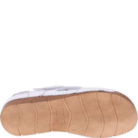 Sandały damskie skórzane marki Syrena SST 907 białe