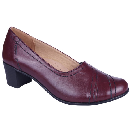 Czółenka damskie marki Syrena 203A bordowe