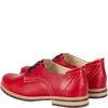 Półbuty skórzane Syrena SST 1753 czerwone - styl i komfort