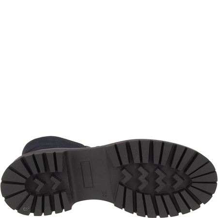 Botki damskie Syrena SST 4103 granat - skóra naturalna