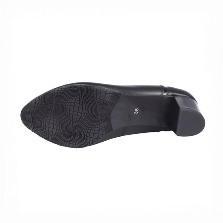 Piękne czółenka damskie skórzane marki Syrena SWB 22011 czarne