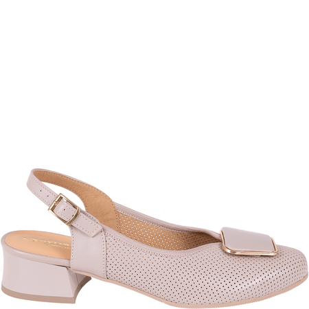 Beżowe sandały marki Syrena SGO 2098 - skóra naturalna