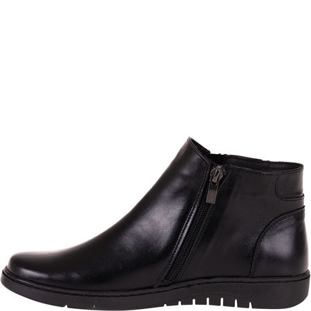 Botki damskie Syrena SE 0051 czarne - skóra naturalna