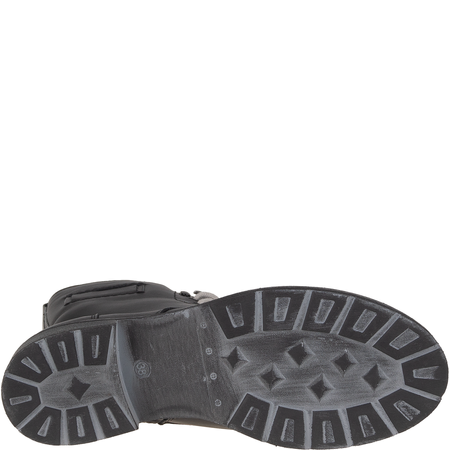 Botki skórzane Syrena SST 1183 – czarne, ocieplane