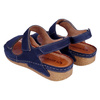 Sandały damskie skórzane SYRENA SBB 221168 GRANATOWE MARINE CODEX