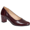 Czółenka damskie Syrena SE 7120 bordowe - skóra naturalna