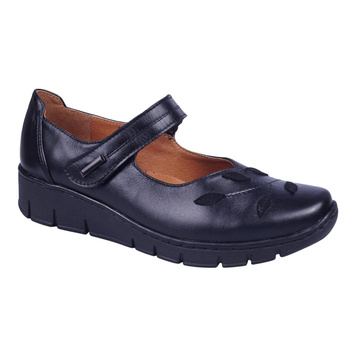 Czarne półbuty damskie SWB 22014 marki SYRENA