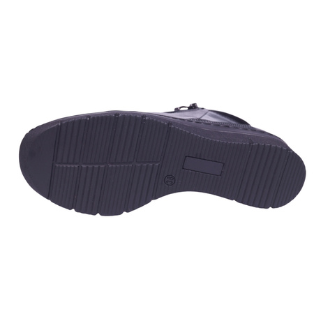 Botki damskie trzewiki skórzane marki Syrena SWB K- 263 czarne