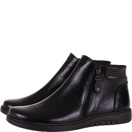 Botki damskie Syrena SE 0051 czarne - skóra naturalna
