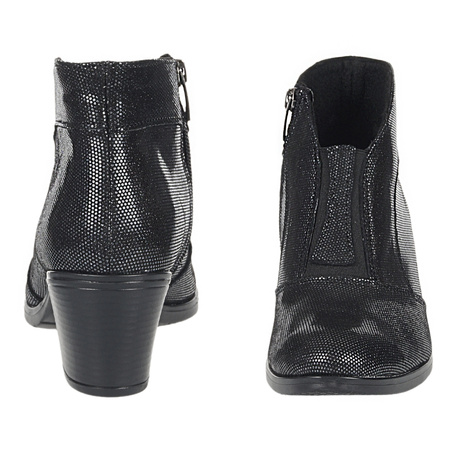 Komfortowe botki damskie skórzane Syrena SE 481 czarne