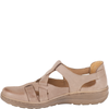 Syrena SH 423 - komfortowe beżowe półbuty wiosenne, skórzane