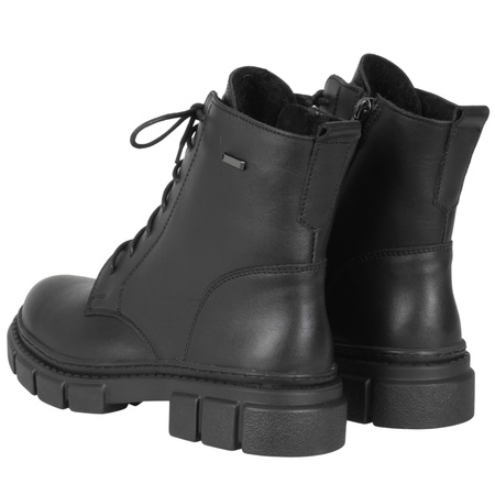 Trzewiki damskie Syrena SH 549 czarne - skóra naturalna