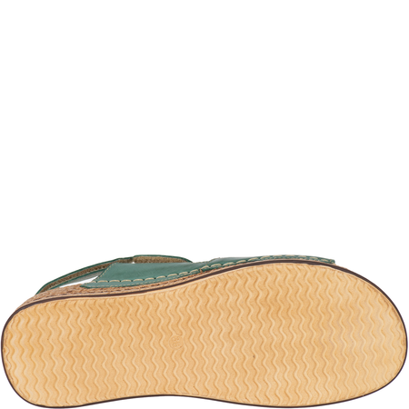 Sandały skórzane damskie marki Syrena SST 993 zielone