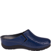 Granatowe klapki Syrena SWB 562 skórzane tęgość G ½