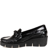 Skórzane mokasyny damskie Syrena SLA 989/P czarny naplak