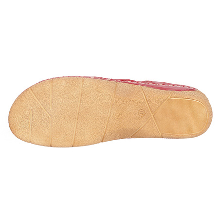 Sandały damskie skórzane SYRENA SWB 550 czerwone