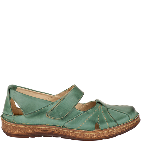 Przewiewne półbuty na rzepy Syrena SST 1705/A zielone