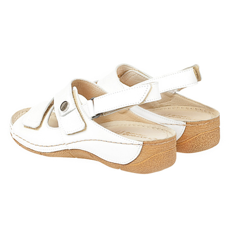 Sandały damskie skórzane SYRENA SWB 538+ białe