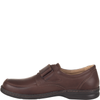 Skórzane półbuty męskie o podwyższonej tęgości H - Syrena SH 806, brązowe