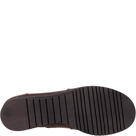 Klasyczne botki skórzane Syrena - model SE 015 czekolada