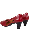 Czółenka na obcasie czerwone skórzane marki Syrena SWB 128