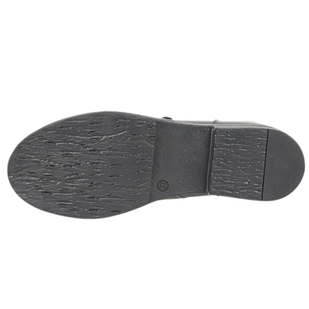 Botki damskie wiązane marki Syrena SST 4000 grafitowe