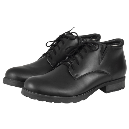 Trzewiki męskie czarne Syrena SST 140- ocieplone wełną