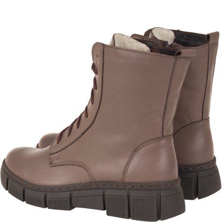 Skórzane trzewiki damskie Syrena SST 4090/DA brązowe