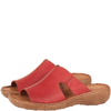 Skórzane klapki damskie marki Syrena SST 663 czerwone