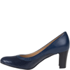 Czółenka na obcasie granatowe skórzane Syrena SWB 186