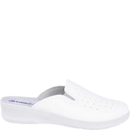 Białe klapki damskie Inblu 50000034 sanitarne z miękką wkładką