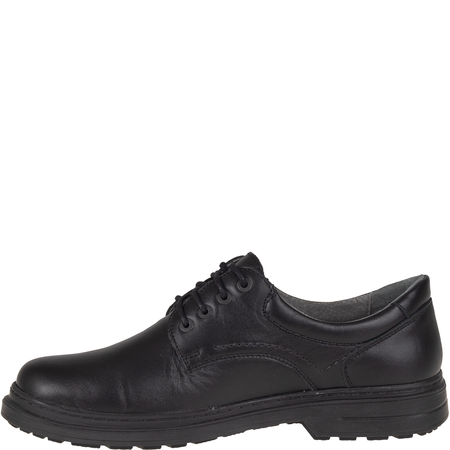 Czarne półbuty Syrena SH 815 - skóra naturalna, komfortowe