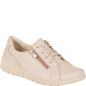 Półbuty damskie marki Syrena SH 429 ecru - Skóra naturalna